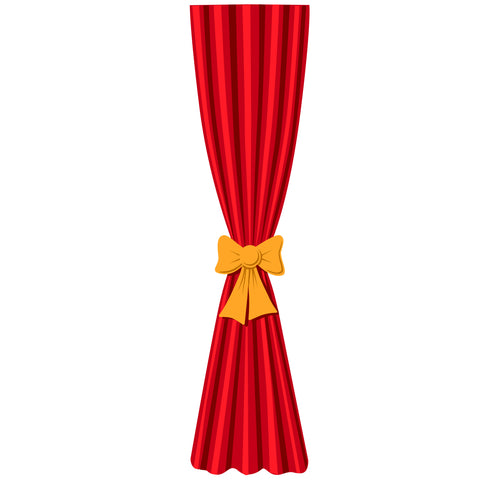 Just Curtains - Paint-by-Number Wall Mural