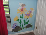 Daisy Fairies Paint-by-Number Wall Mural
