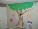 Enchanted Tree House Paint-by-Number Mural