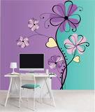 Fantasy Flowers 5 Paint-by-Number Mural