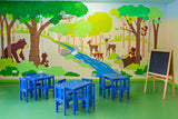 Forest Friends Paint-by-Number Wall Mural