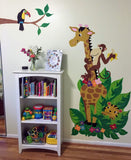 Jungle Hula Party Paint-by-Number Wall Mural