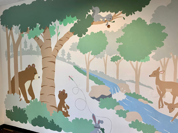 Clubhouse Kids Paint-by-Number Wall Mural – Elephants on the Wall