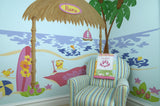 Ilana's Beach Shack Paint-by-Number Wall Mural