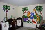 Jungle Story - Small Paint-by-Number Wall Mural