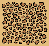 Small Leopard Print Paint-by-Number Mural