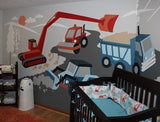 Large Under Construction Paint-by-Number Wall Mural