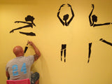 Three Ballerinas Wall Mural