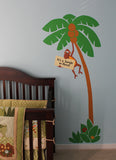 Monkey in a Tree Paint-by-Number Wall Mural