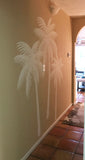 Palm Tree Silhouettes Paint-by-Number Wall Mural