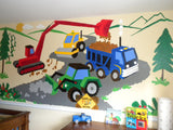 Small Under Construction Wall Mural