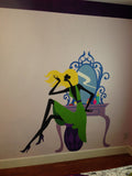 Fashionista in "Vogue" Paint-by-Number Wall Mural