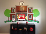 Our Fire Station Paint-by-Number Wall Mural