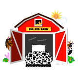 Big Red Barn Chalkboard Paint-by-Number Wall Mural