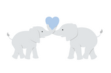 Elephant Love Paint-by-Number Mural