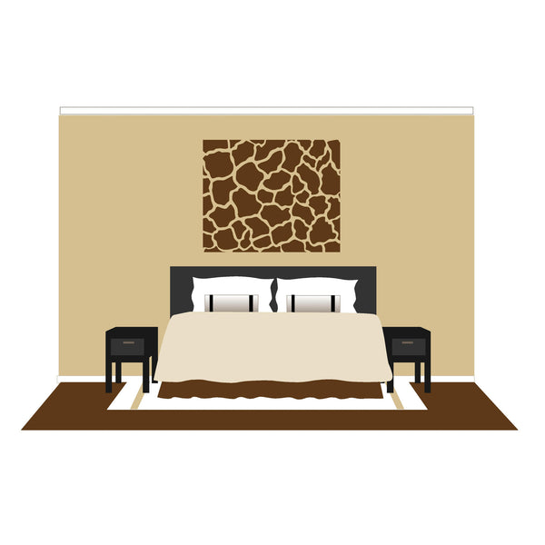 Giraffe Spots - Small Paint-by-Number Wall Mural