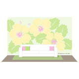 Large Hibiscus Paint-by-Number Wall Mural