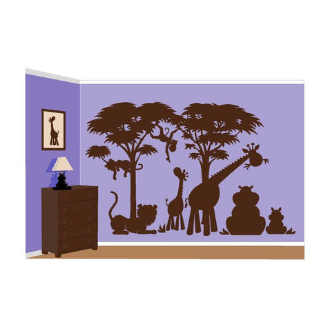 Large Silhouette P.1 Paint-by-Number Wall Mural