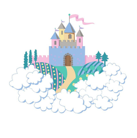 Mini Princess Castle Paint-by-Number Wall Mural