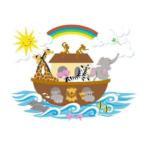 Noah's Ark - Xtra Small Paint-by-Number Wall Mural