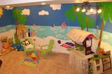 Beach Scene Paint-by-Number Wall Mural