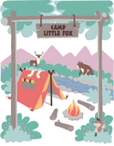Camp Little Fox Paint-by-Number Mural