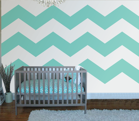 Chevron Three Paint-by-Number Wall Mural