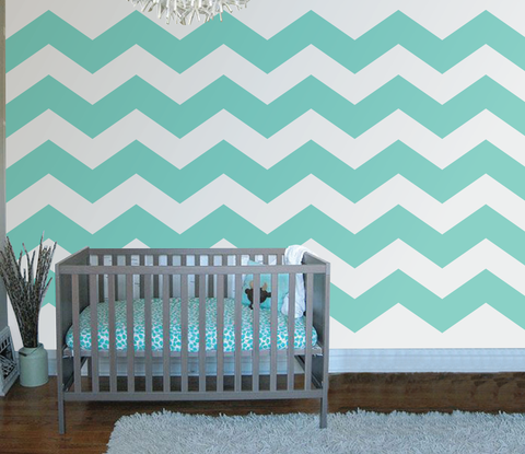 Chevron Five Paint-by-Number Wall Mural