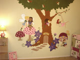Enchanted Tree House Paint-by-Number Mural