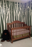 Birch Tree Silhouettes Paint-by-Number Wall Mural