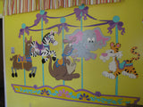 Carousel of Critters Paint-by-Number Mural