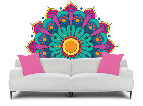 Large Mandala 1 Paint-by-Number Mural