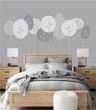 Mod Trees - Tall Paint-by-Number Wall Mural