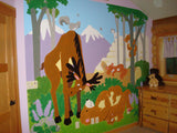 Moose on the Loose Paint-by-Number Wall Mural