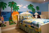 Beach Scene Paint-by-Number Wall Mural
