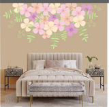 Sweet Pea Cascade Paint-by-Number Mural